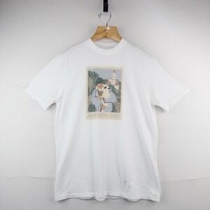 Aimé Leon Dore White Molina Pappou Goat Tee Men's Large ALD T-shirt